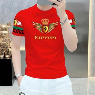 T恤体恤男士 印花圆领半袖 2025夏季 潮流潮牌时尚 上衣百搭 新款 短袖