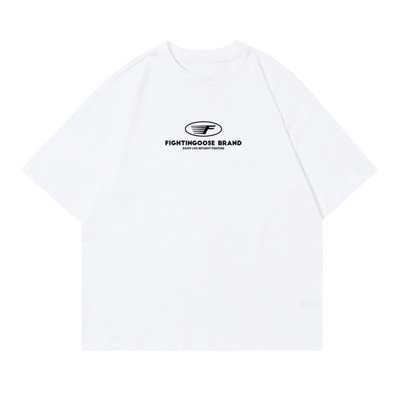 闪电大鹅T恤潮流中性宽松重磅