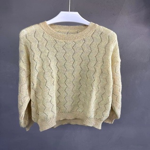 春秋镂空女士线衫 毛衣套头常规上衣M380001