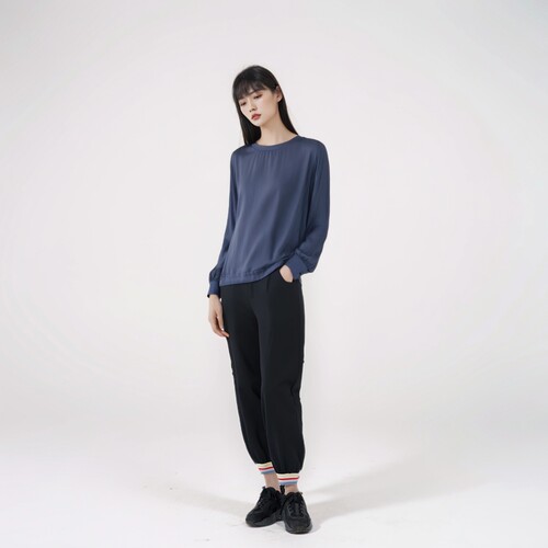 薄款特价铜氨女休闲长袖系带