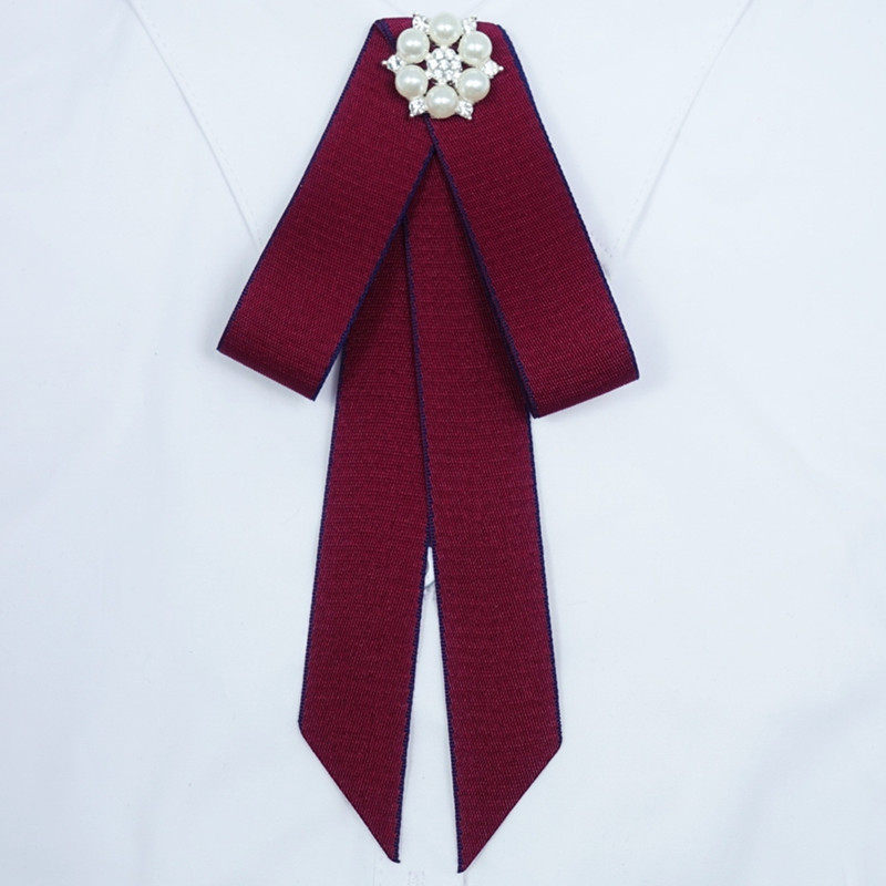 女士银行职员制服领结领花女英伦学院风蝴蝶结领结证件照面试领结