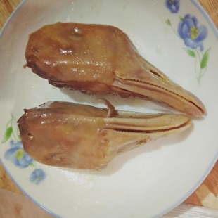 舌尖美食扬州特产老鹅盐水鹅忘不了老鹅 卤鹅头一份2只装