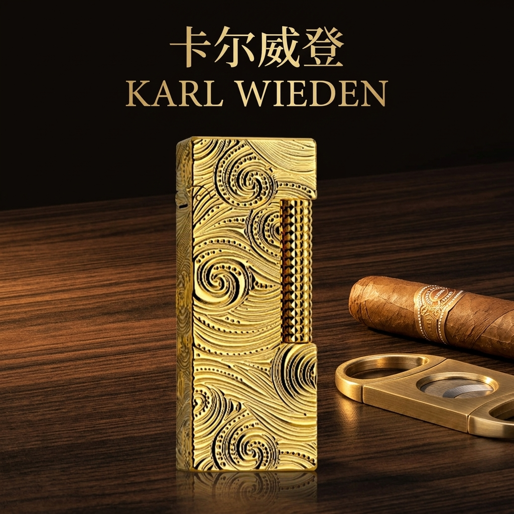 KW卡尔威登朗声煤油打火机高级送男友生日礼物窄机星空金商务防风