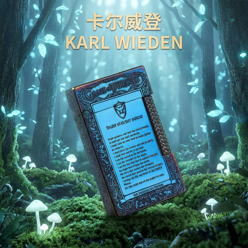 KW卡尔威登朗声煤油打火机送男友生日礼物烤蓝冰与火情人节礼盒装