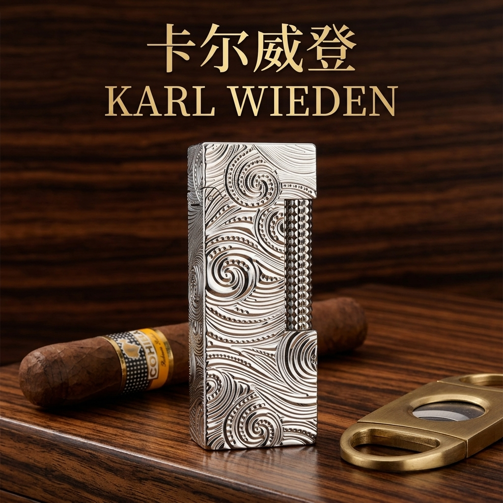 KW卡尔威登朗声煤油打火机高级送男友生日礼物星空窄机银商务防风