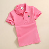 Pure cotton children's short-sleeved T-shirt, white Zhongda Children's Clothing, new summer clothes for girls and boys, vest, baby POLO shirt thumbnail 5