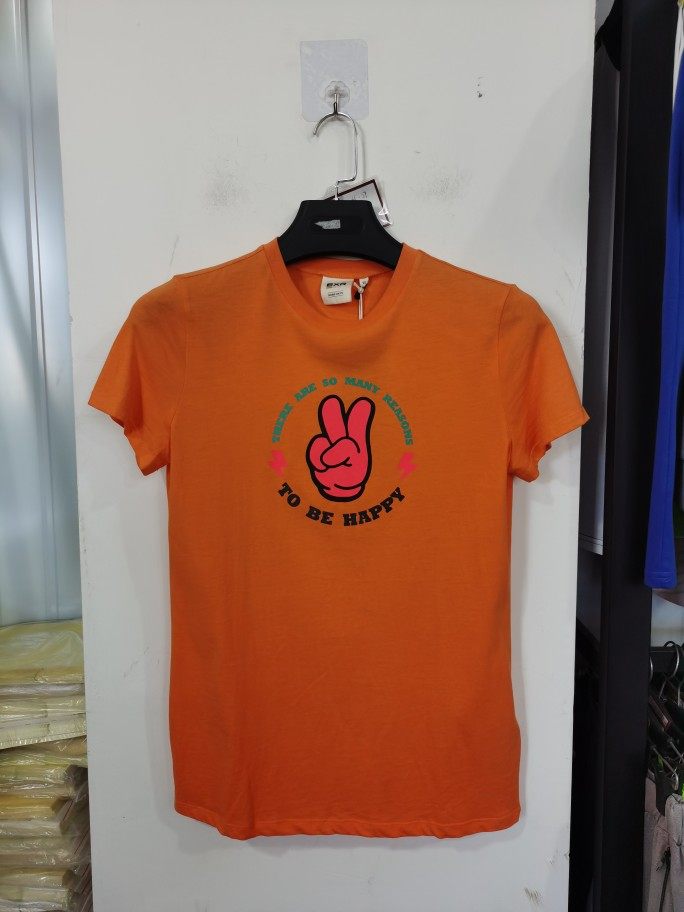 exr女纯棉短袖手指图案3色