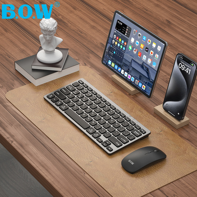 BOW航世 妙控蓝牙ipad键盘无线适用苹果2025pro11寸便携air6打字静音华为matepad11.5s超薄平板专用鼠标套装