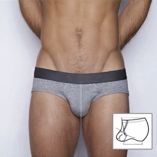 爆款运动三角裤低腰阴囊托内裤显挺吊环透气潮牌设计三角内裤