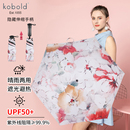 kobold德国百年品牌遮阳黑胶小巧通勤纯色简约女士拇指伞晴雨两用