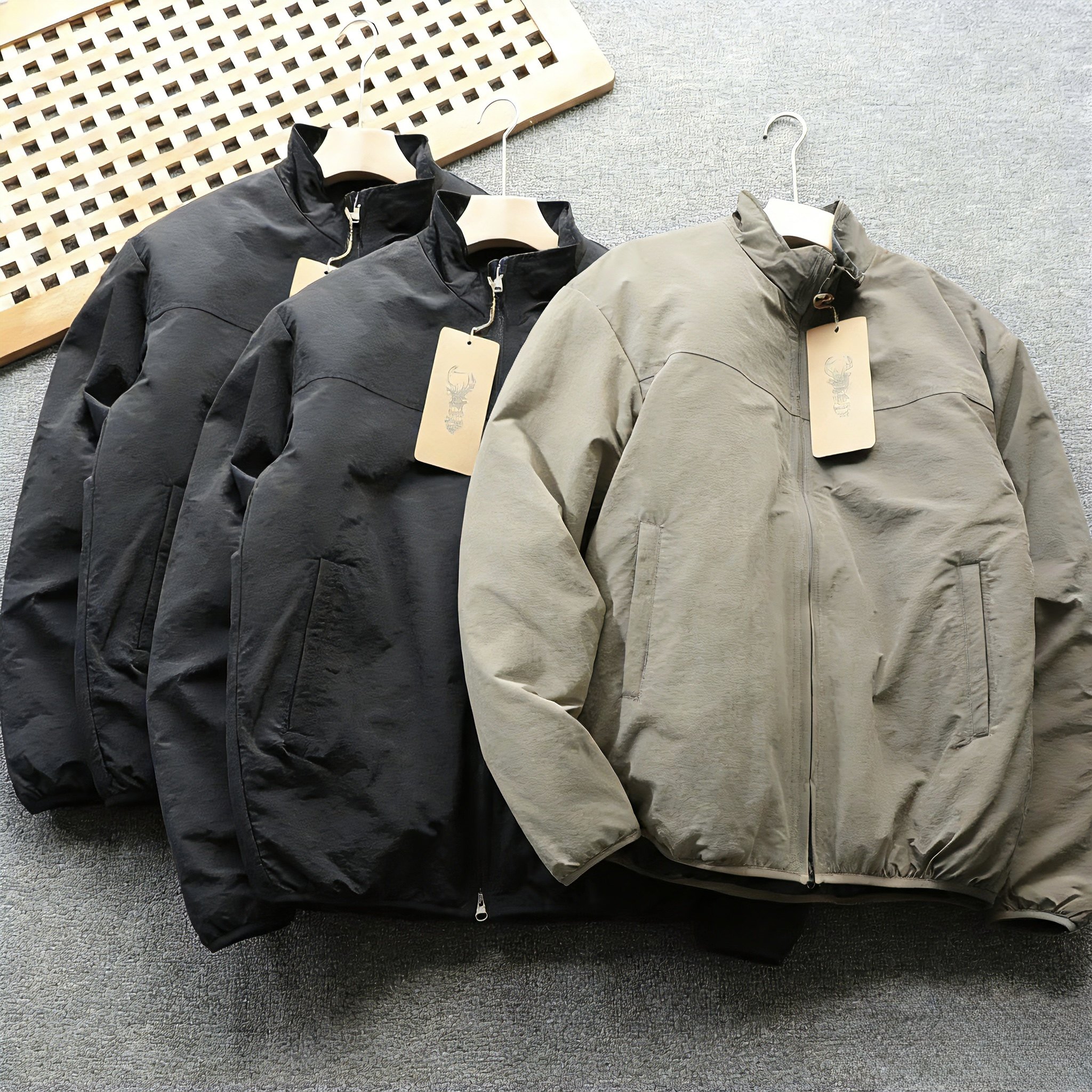 日单小鹿 户外简约新款立领加厚保暖棉服棉衣外套 压胶分仓,男装,棉衣,淘宝优惠券,粉丝福利购,淘宝优惠卷