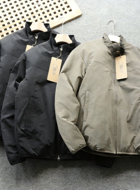 日单小鹿 户外简约新款立领加厚保暖棉服棉衣外套 压胶分仓