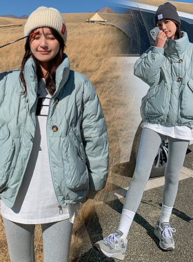 深依度2023冬装新款女装时尚国标白鸭绒羽绒服外套 74695 FK-W