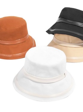 深依度202春夏装新款女装时尚防晒帽拼接百搭太阳帽 77891 FK-W