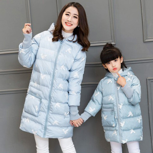 加棉加厚保暖棉衣外套亲子装 深依度2023冬装 中长款 冬季 Y209 新款