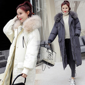 813 女装 新款 深依度2023秋冬装 长款 大码 时尚 棉服 秋冬季 宽松韩版