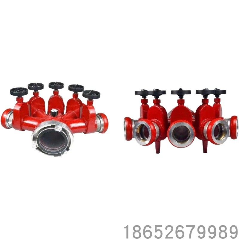 茂鑫消防车装备消防分水器150MM闸阀耐高压快速消防五分水器