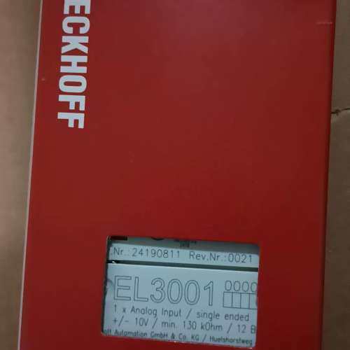 倍福模块EL3001全新原装正品现货 需要的来聊 欢迎订货