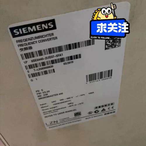 6SE6440-2UD37-5FA1变频器全新MM440不带