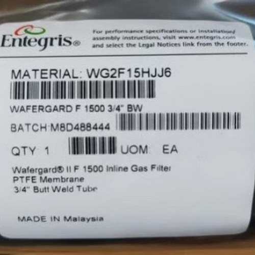 ENTEGRIS英特格WG2F15HJJ6 气体过滤器，现货
