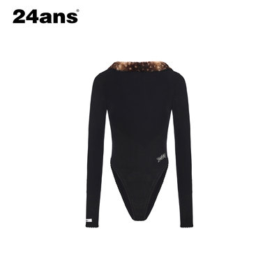 24ANS LTD 毛毛拼接连体衣