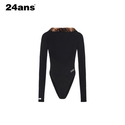 24ANS LTD 毛毛拼接连体衣