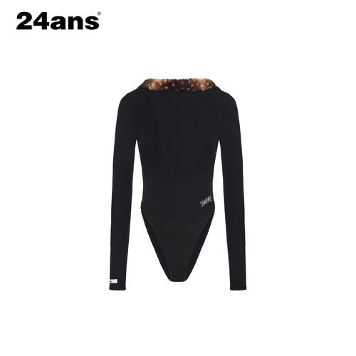 24ANS LTD 毛毛拼接连体衣