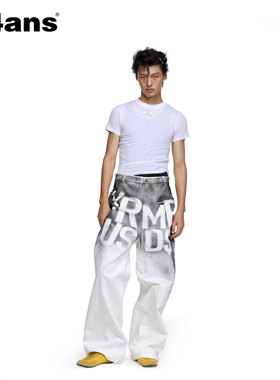 24ANS LTD 副线TMN【朱志鑫同款】手工喷绘印花牛仔裤