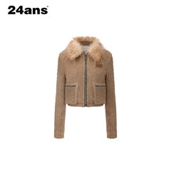 24ANS LTD 毛领针织外套