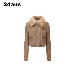 24ANS 毛领针织外套 LTD
