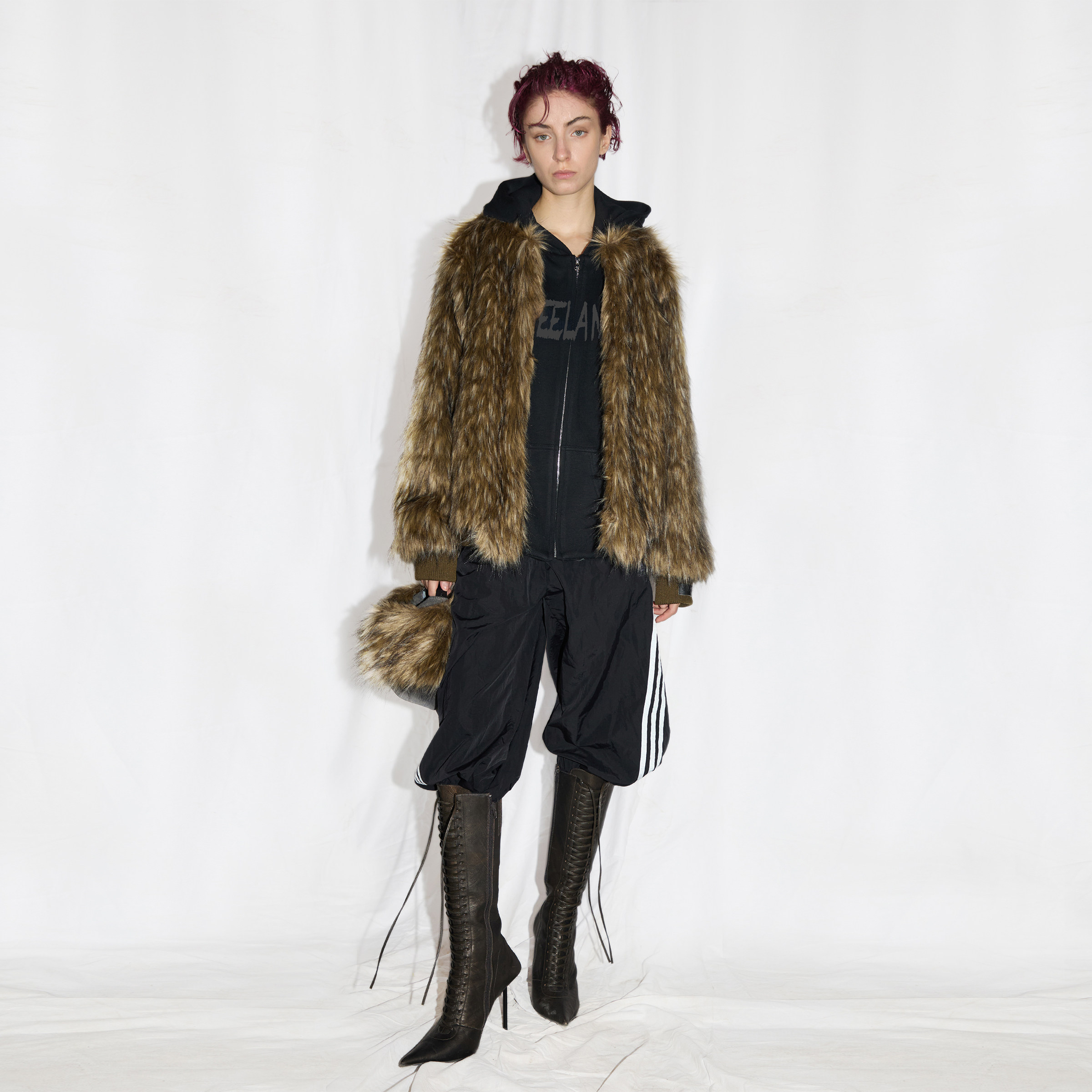 24ans 可拆卸卫衣的皮草 小个子的福音｜偏短假两件皮草外套 两色