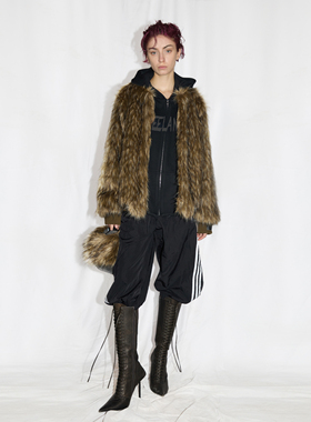 24ans 可拆卸卫衣的皮草 小个子的福音｜偏短假两件皮草外套 两色