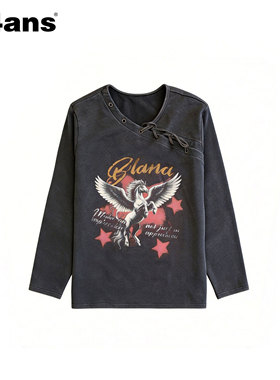 24ANS LTD 【新年限定】小马绑带水洗卫衣