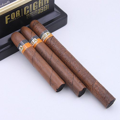 假雪茄仿真雪茄雪茄道具 假雪茄雪茄模型雪茄拍摄 雪茄逼真雪茄烟