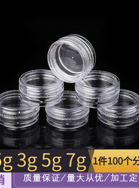 塑料透明试用拧盖护肤品分装瓶