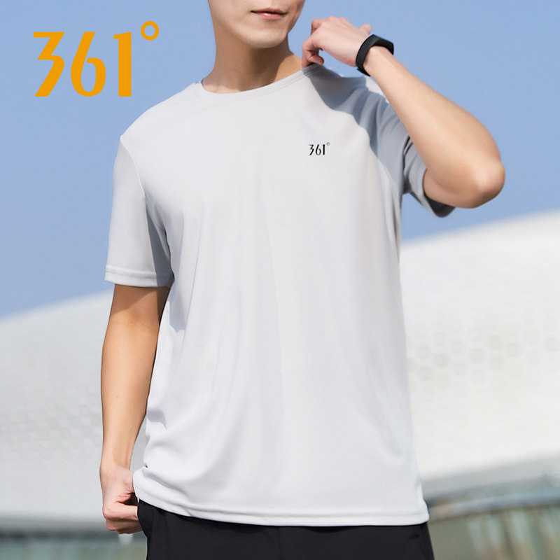 361男款夏季短袖T恤2026新款运动夏装男薄款透气休闲半袖健身衣服