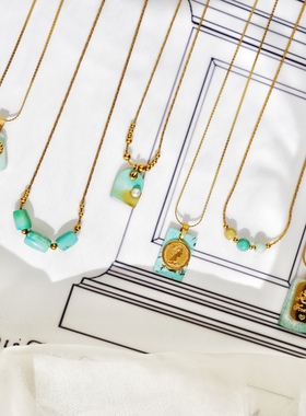 潘神孤品绿松石系列项链天然石保色