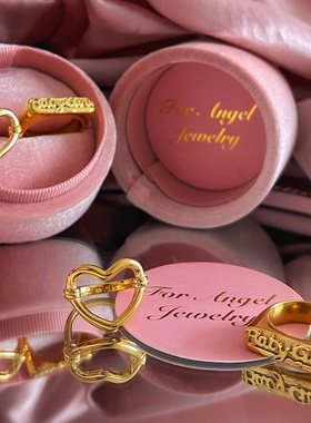 欧美风辣妹爱心钛钢镀金戒指新品