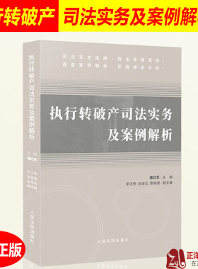 正版 执行转破产司法实务及案例解析 执转破案件司法实践 司法实务 简化审理程序 典型案例解析 规则解读实务 人民法院出版社