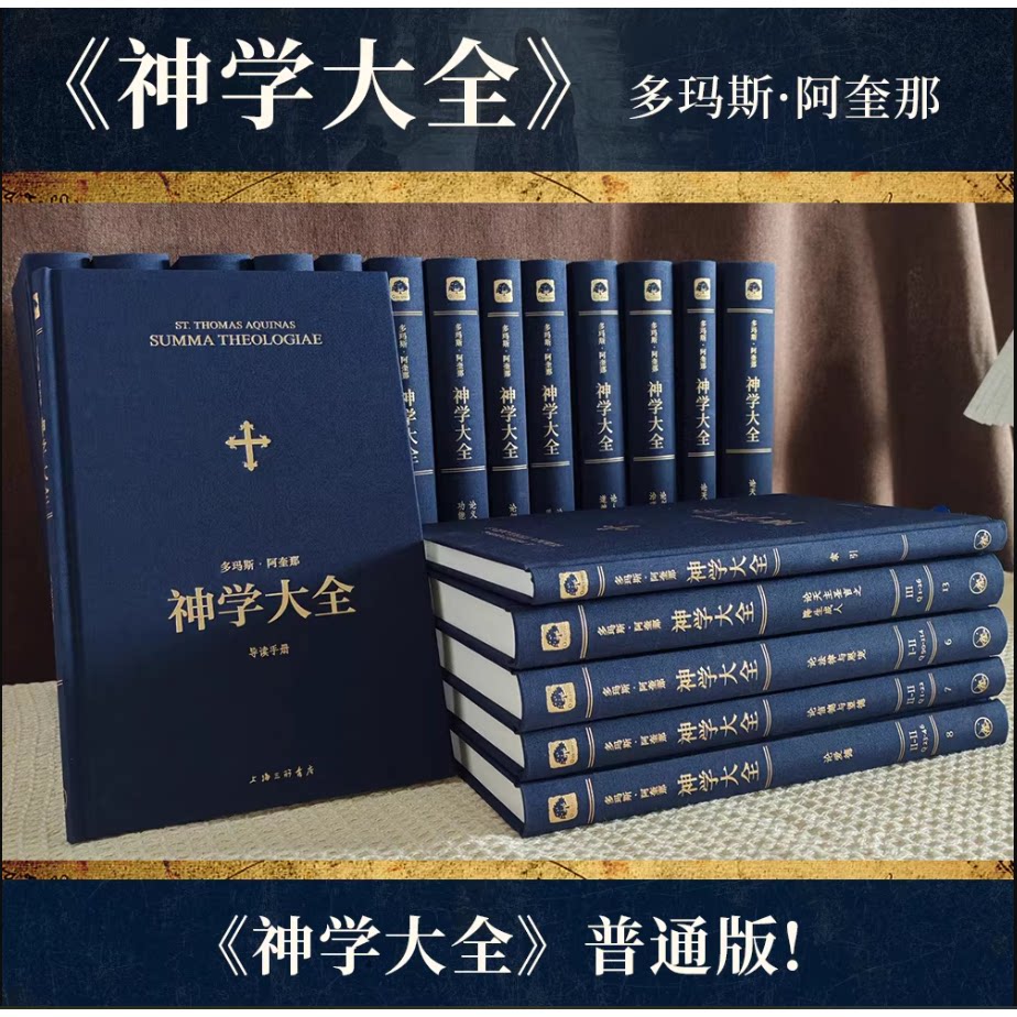 普通版《神学大全》全19册 多玛斯&middot;阿奎那 中文简体 全译本未删减 全套入门基础知识中世纪上帝论是基督宗教本体论教义学百科全书