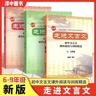 走进文言文六七年级版文言文阅读训练初中八年级九年级语文阅读理解杨振中走近名校课外文言文专项练习上海远东出版社中学教辅