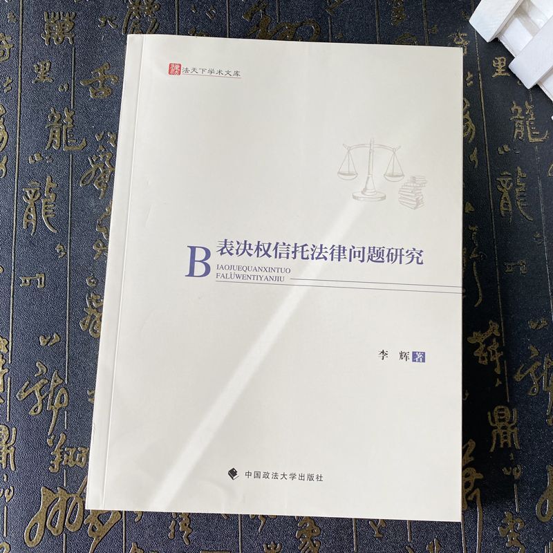 正版2024新书 表决权信托法律问题研究 李辉 法天下学术文库 中国政法大学出版社9787576415278