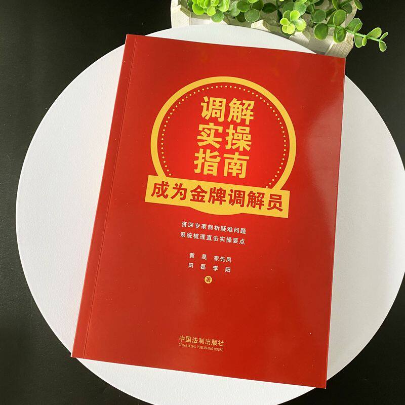 正版2024新书 调解实操指南 成为金牌调解员 黄昊 宗先凤 田磊 李阳 剖析疑难问题 梳理实操要点实务 法制出版社9787521641851