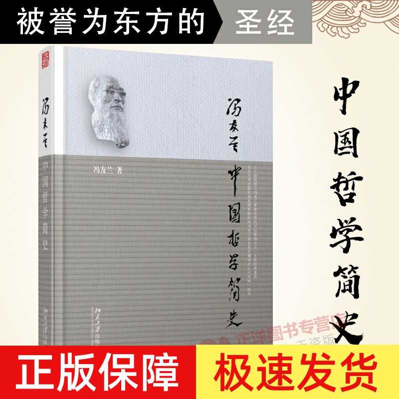 北大版 中国哲学简史 冯友兰 国学经典哲学经典书籍中庸哲学国东方易经道德经论语周易中国哲学史大学畅销书北京大学出版社