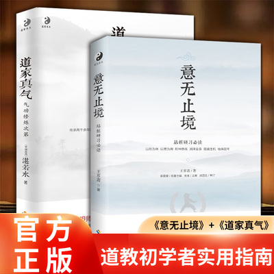 正版2册道家真气+意无止境 湛若水著 气功修炼传承两千余年梅花门修炼心得初学者入门指南心法站桩养生与保健书籍道教中医康复气功