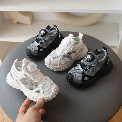 迷你北鼻半凉鞋运动凉鞋镂空透气