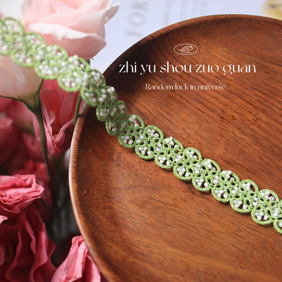 手工DIY蕾丝梭编编织法国小众轻奢手链女可定制