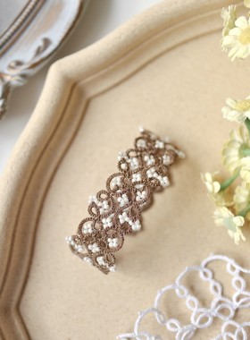 手工DIY金属线梭编法式复古风手链小红薯同款小众礼物