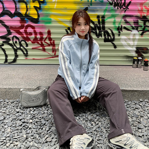 YUZI鱼子上衣鹿皮绒外套休闲运动