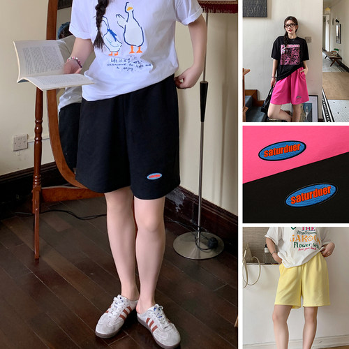 YUZI鱼子休闲短裤日系元气少女感